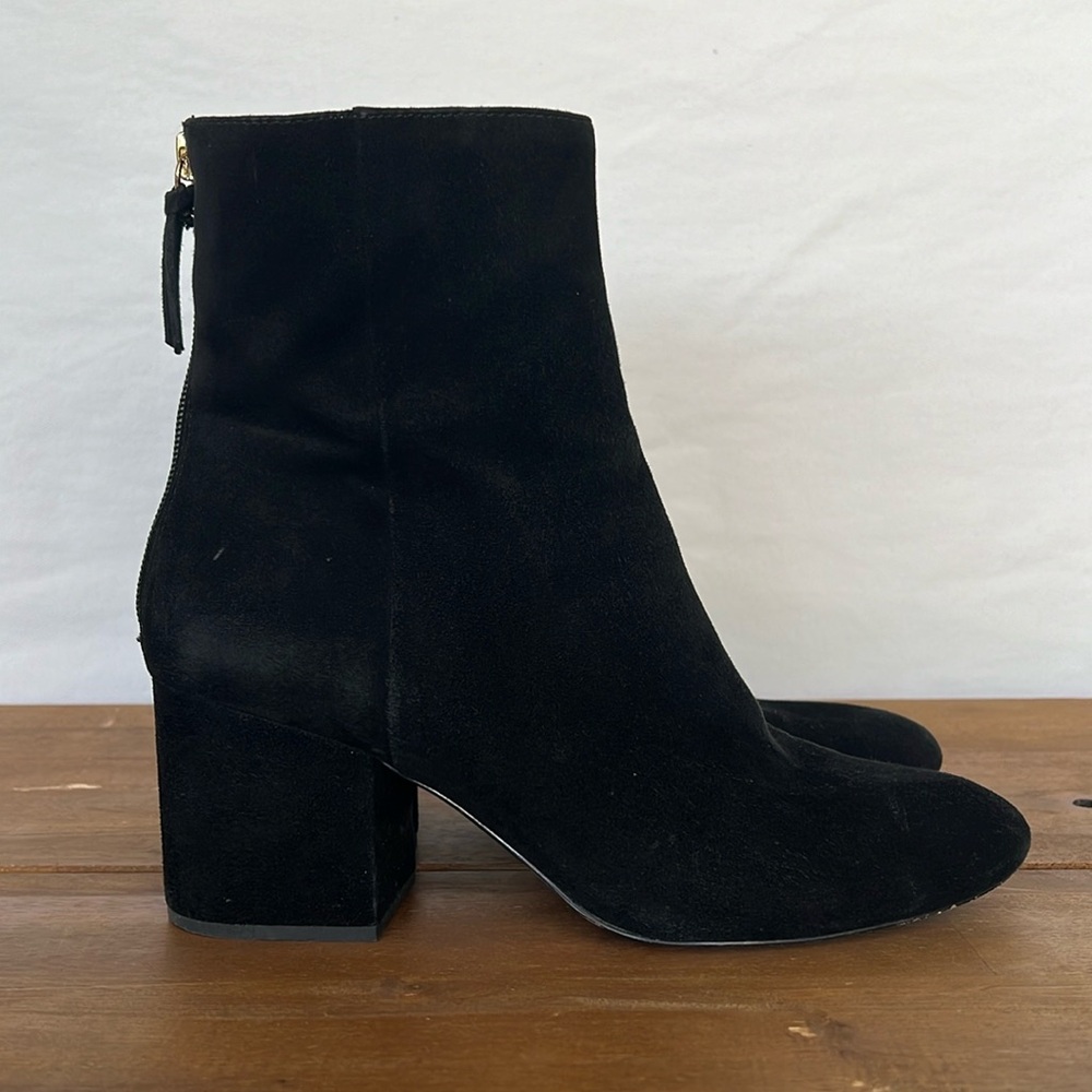 J. Crew Factory Suede Black Booties